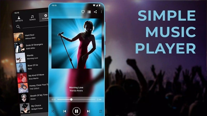 Simple Music Player v1.4.2.1 MOD APK (Pro Unlocked)