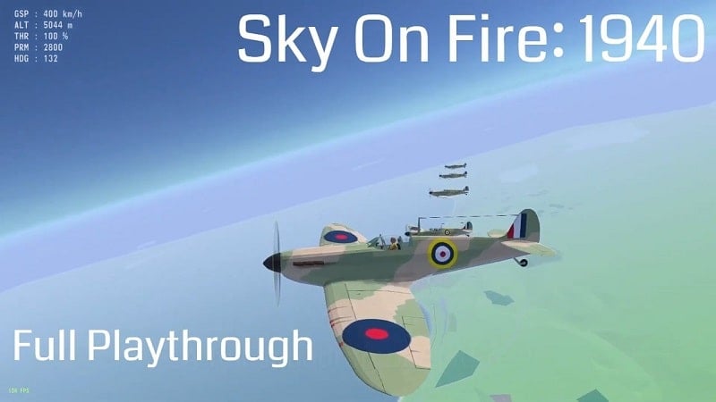 Sky On Fire: 1940 v0.8 MOD APK (Unlocked)