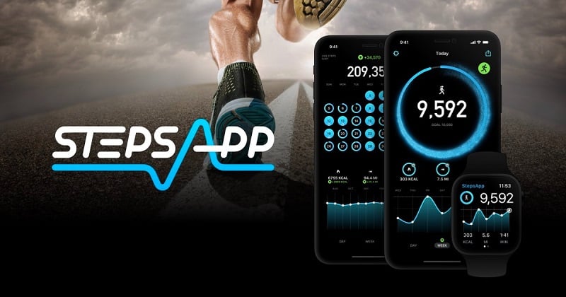 StepsApp Pedometer & Step Counter v5.1.19 MOD APK (Unlocked Pro)