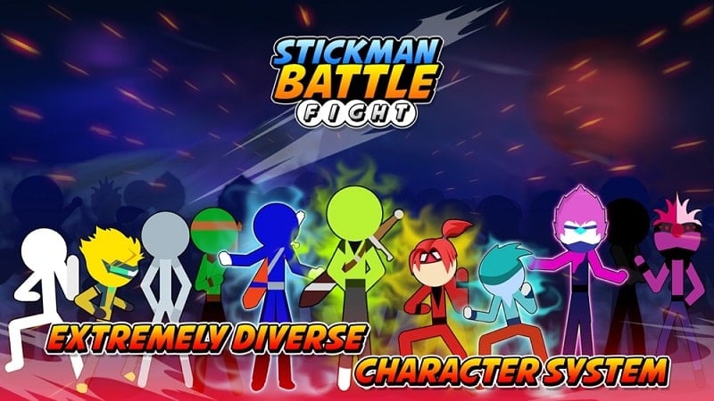 Stickman Battle Fight v5.4 MOD APK (Unlimited money, upgrades)