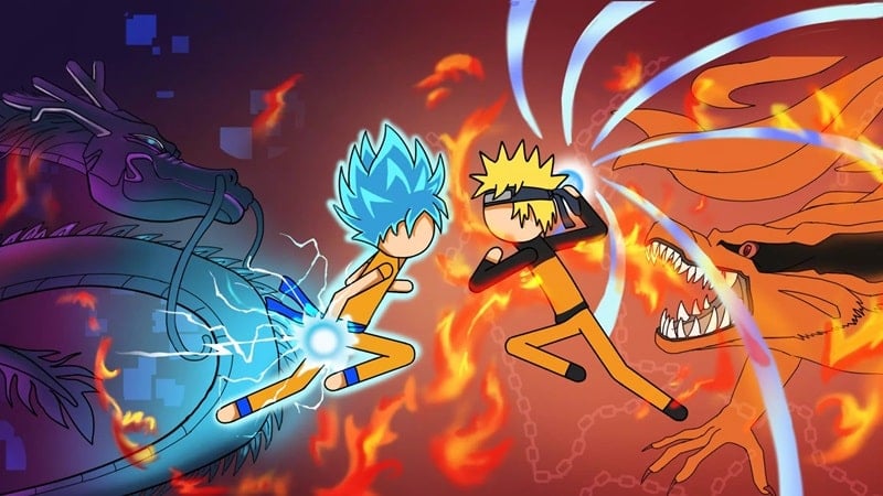 Stickman Hero Fight v4.9 MOD APK (Unlimited Gold/Gems)