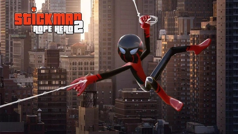 Stickman Rope Hero 2 v3.3.8 MOD APK (Unlimited Money/Skills)