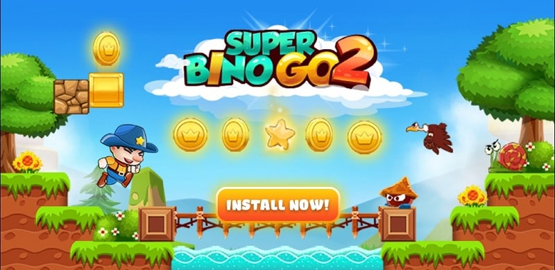 Super Bino 2 v2.0.7 MOD APK (Menu/Add 10k Coins)