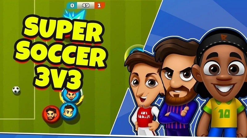 Super Soccer 3V3 v1.81 MOD APK (Dump Enemy/No Cooldown)