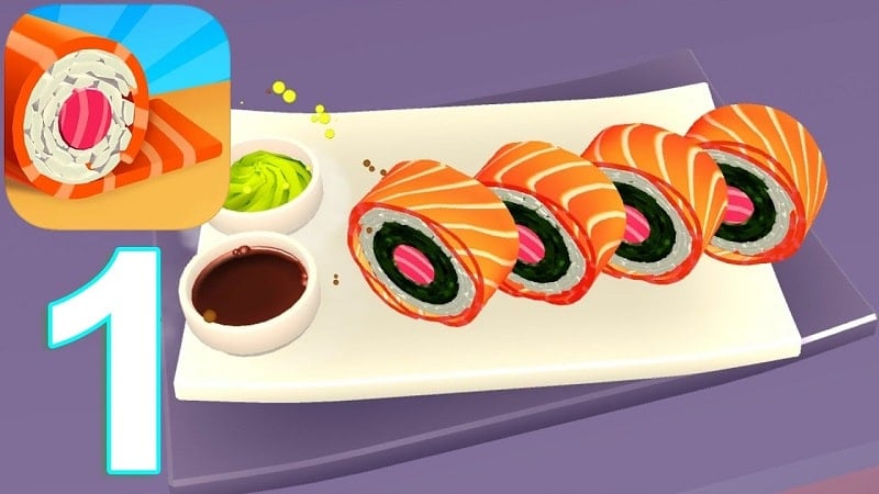 Sushi Roll 3D v1.8.29 MOD APK (Unlimited money)