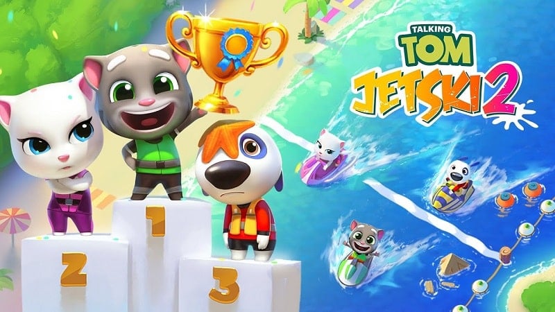 Talking Tom Jetski 2 v1.5.3.497 MOD APK (Unlimited money)