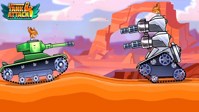 Tank Attack 4 v1.3.8 MOD APK (Dumb Enemy)