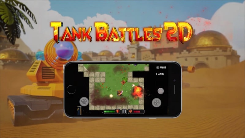 Tank Battles 2D v1.1.8 MOD APK (Menu, Unlimited Money/Immortality/Damage)