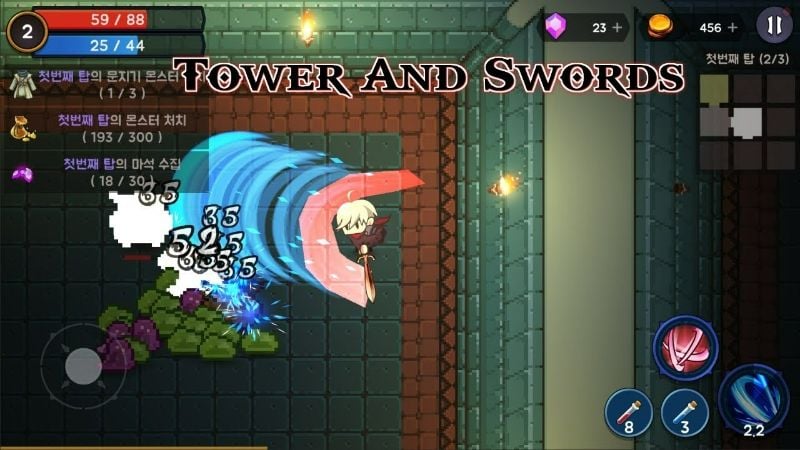 Tower And Swords v2.023 MOD APK (Menu, Immortal, Unlimited Money)