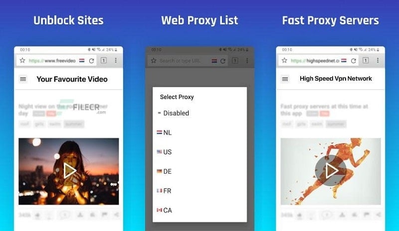 Unblock site VPN proxy browser v1.5.5122 MOD APK (Unlocked Premium)