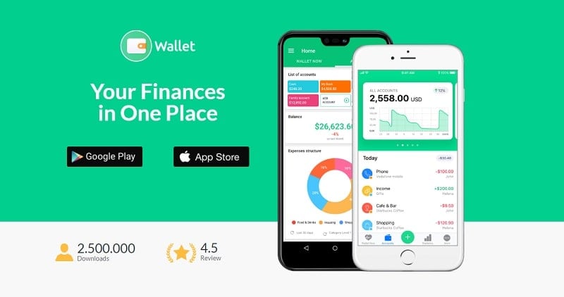 Wallet v9.0.32 MOD APK (Premium unlocked)