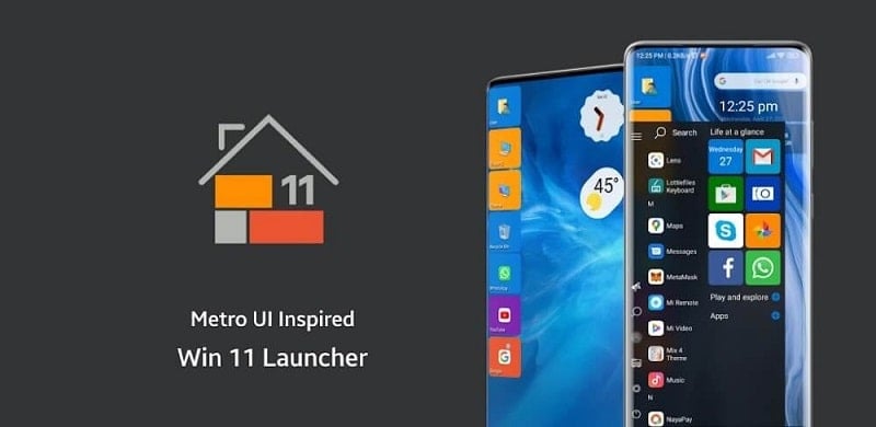 Win 11 Launcher v8.97 MOD APK (Pro Unlocked)