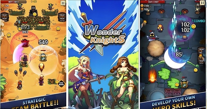 Wonder Knights PV v2.1.7 MOD APK (Unlimited money)