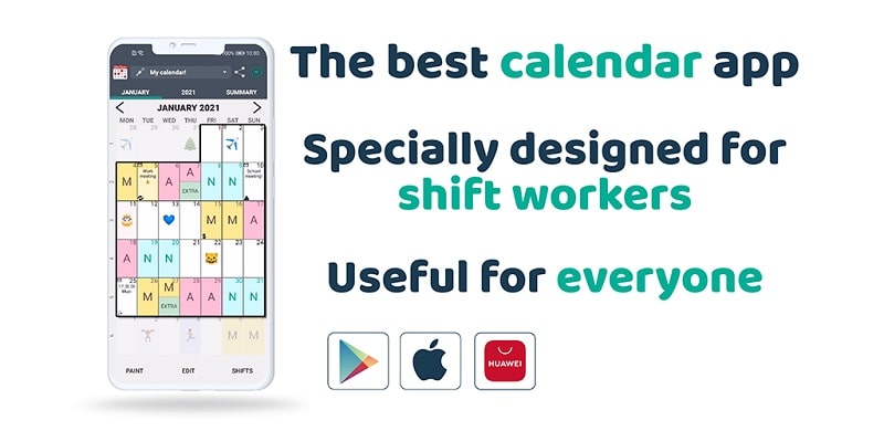 Work Shift Calendar v2.0.7.5 MOD APK (Unlocked Pro)