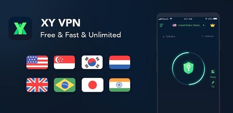 XY VPN v4.8.588 MOD APK (Unlocked VIP)